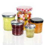 Small Airtight Mason Stackable Honey Jam Spice Storage Glass Jars