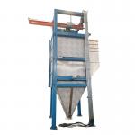 Automatic breaking bag feeding confidential closed lime powder ton bag feeding station for sale