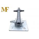 Galvanized Scaffolding Adjustable Screw Jack With Swivel Leveling Base Plate for sale
