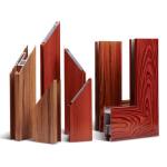 Extruded Wood Grain 6063 T5 Aluminium Alloy Window Door Extrusion Aluminum