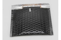 China Shiny Black Self Seal Bubble Mailers With Moisture Resistant Foil Film supplier