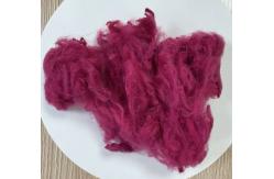 China Recycled Polyester Staple Fiber 2.5D 51mm Plum Purple supplier