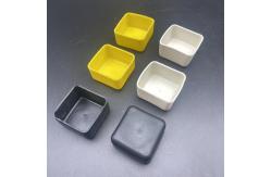 China Custom Colorful Rubber pvc Channel over End Caps supplier