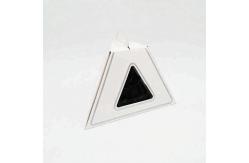 China Macaron Box Packaging Triangle Pyramid Shape Small Cake Packaging Box supplier