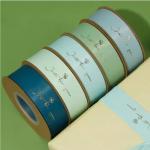 Custom Polyester Ribbon Spool With 3D Gold Foil And Printed Logo