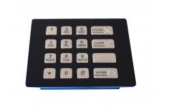 China Customizable vandal proof keypad backlit , metal numeric keypad salt fog proof supplier