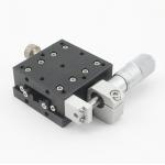 X Axis Cross Roller Slide Table , XY Axis Stage Micrometer Feed Type for sale