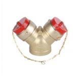 2.5 Inch 2 Way Fire Fighting Water Divider Brass Fire Hydrant Accessories for sale