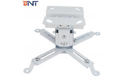 China White Projector Ceiling Mount , 30 Degree Swivel Projector Mounting Bracket supplier