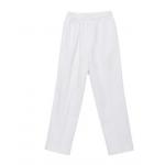 155 GSM Plain Woven Unisex Nurse White Pants Medical Uniform Anti-bacteria Wrinkle-free for sale