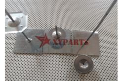 China Air Condition Galvanized Steel Self Stick Insulation Nails With Metal Clips supplier