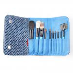 Travel Size Soft OEM Cosmetic Makeup Brush Set With Cosmetic Case for sale