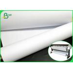 Wood Pulp Moisture Resistant 80gram Inkjet Plotter Paper Rolls With 36inch*50yard for sale