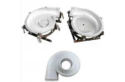 China Silver Aluminum Rotational Molding Process Wind Turbine Shell Mold supplier