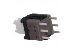 China Self Locking Unlocked DIP On Off SPST Push Button Switch supplier