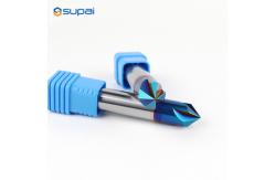 China Tungsten Carbide 4 Flutes Chamfer End Mill CNC Cutting Tools supplier