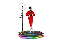 China Portable 360 Camera Booth Led Selfie 360 Degree Rotating Camera Magic supplier