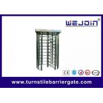 80W Security Entrance Gate Full Height Turnstile pedestrian barrier for sale