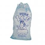 Reusable Injecting LDPE 1.5mil Drawstring Ice Bag Biodegradable for sale