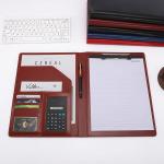 Durable Business PU Leather Notepad Portfolio Multiscene Recyclable Custom Logo