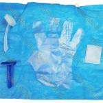 sterile Skin Preparation Pack With Knife Towel Gloves Gauze Disinfectant Brush for sale