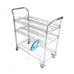 ESD SMT Storage Cart Anti Static Shelf Trolley For Electronics Industry for sale