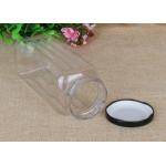 550ml Square Transparent Food - Grade PET Canister With Iron Screw Cap