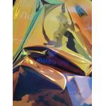 Polychrome Cosmetic Bag Transparent Holographic Fabric