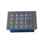 Durable16 keys backlit brushed steel numeric keypad with USB electronic controller