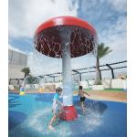 Big Fiberglass Water Park Umbrella 2.0M Diameter Children Mushroom Water Fountain for sale