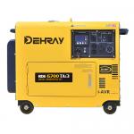 Double Structure Deisel General Generator Rated Power 6KW muffler reduces exhaust noise for sale