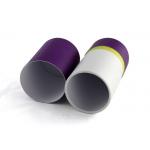 Purple Printing Rolled Edge Cardboard Tube Package Luxury Flexible for sale