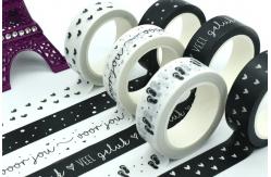 China Black White 65g Masking Washi Tape For Beautification supplier