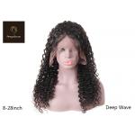 Fluffy 20inch 100 Real Human Hair Wigs Deep Wave 4x4 Closure Wig for sale