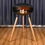 1.5L Free Standing Bio Ethanol Fireplace ISO9001 Cocoon Biofuel Fire
