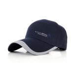 6 Panel Dark Blue Navy Blue Baseball Cap , Modern Style Custom Baseball Hats for sale