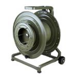 Fiber Optic Ethernet Cable Reel Portable Army Green Color With Metal Material for sale