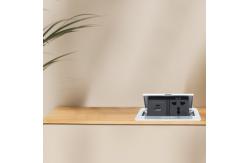 China Multifunctional Zinc Alloy Hidden Pop up Table Socket Outlet Box supplier