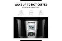 China Auto Pour Over Stainless Steel Drip Coffee Maker 1.8L 12 Cup Black supplier