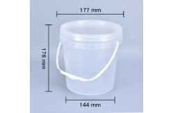 China Transparent Multifunctional 3L Set Packing Plastic Bucket with Lid and Sealing Strip supplier