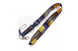 China High Visibility Custom Printed Lanyard 3M Reflective Stripes Quick Release Anti Slip Keyring supplier