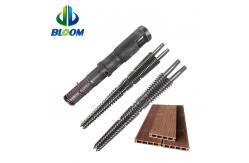 China Conical Twin Screw Barrel / Extruder Screw Barrel For Pipe Extrusion supplier