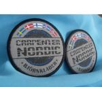 Customized Organic Silk Screen Clothing Labels , Small Cotton Clothing Labels for sale