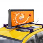 RGB 3in1 Tri Color Taxi Roof LED Display Full Color Mobile Advertising for sale
