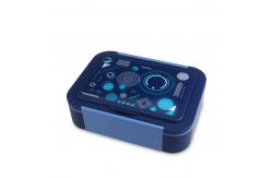 China Eco Friendly 4 Compartment Bento Lunch Box with Leak Proof Design Blue supplier
