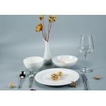 Stackable 18Pcs Ceramic Dining Set With Spot Emboss for sale