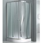 5mm 31''X31''X77'' Corner Shower Enclosure Chrome Aluminum for sale