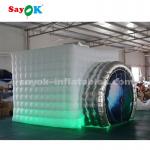 Inflatable Party Tent White And Silver Camera Shaped Inflatable Photo Booth For Trade Show for sale
