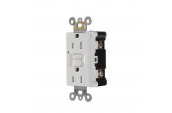 China Slim Design Safety GFCI Interrupter Socket Self Grounding 15A supplier