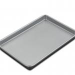 RK Bakeware China Foodservice NSF Square Nonstick Round Corner Corrugated Aluminum Baking Sheet Pan for sale
